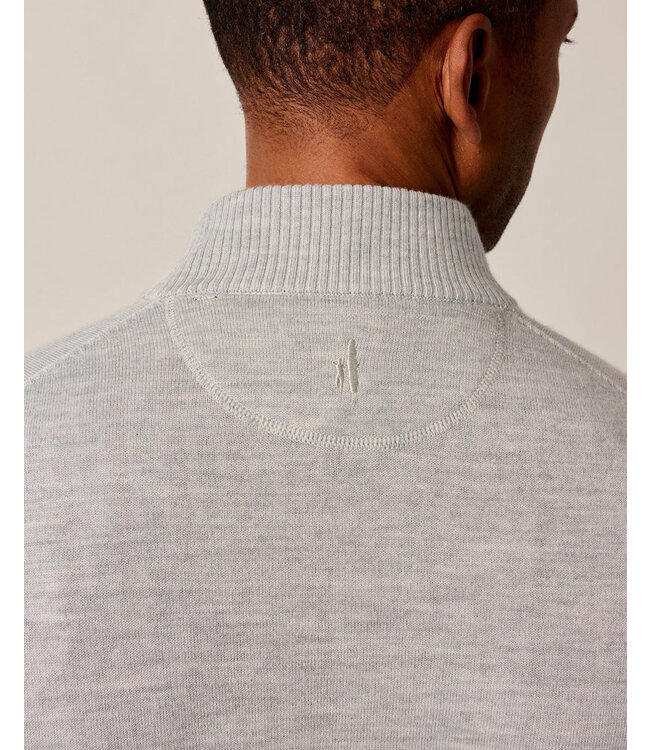 Light Grey Raynor 1/4 Zip Sweater