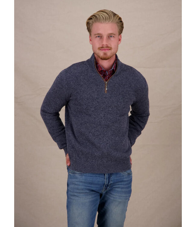 Navy 1/4 Zip Sweater