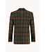 Slim Fit Green Tan Plaid Sport Coat
