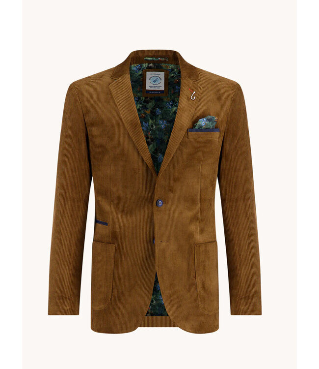 Slim Fit Mid Brown Corduroy Sport Coat