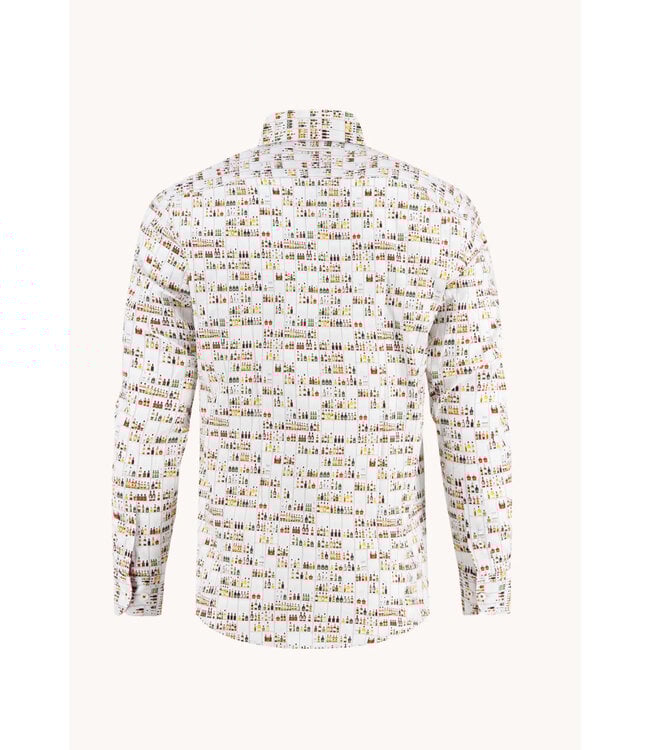 Modern Fit White Liquor Store Shirt