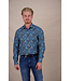Modern Fit Blue Highland Watercolour Shirt