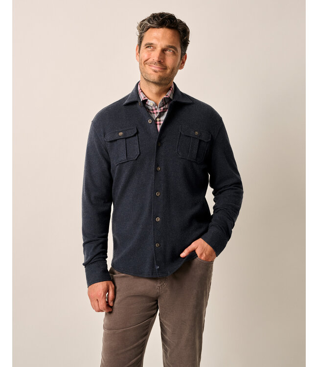 Classic Fit Navy Mix Briggs Overshirt
