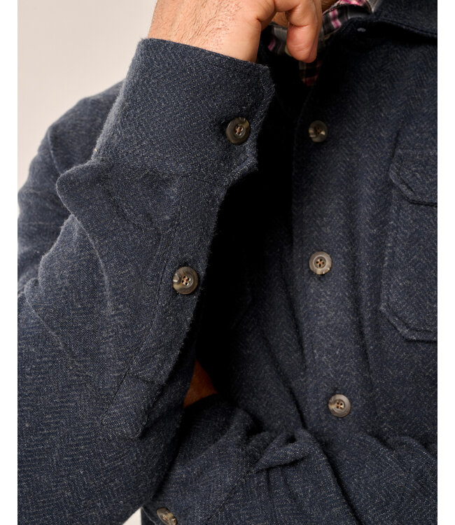 Classic Fit Navy Mix Briggs Overshirt
