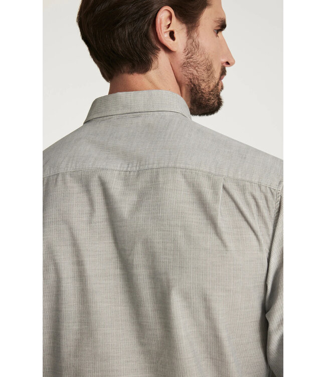 Modern Fit Grey Corduroy Shirt