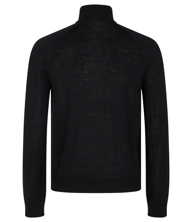 Black Pelle 1/4 Zip Sweater