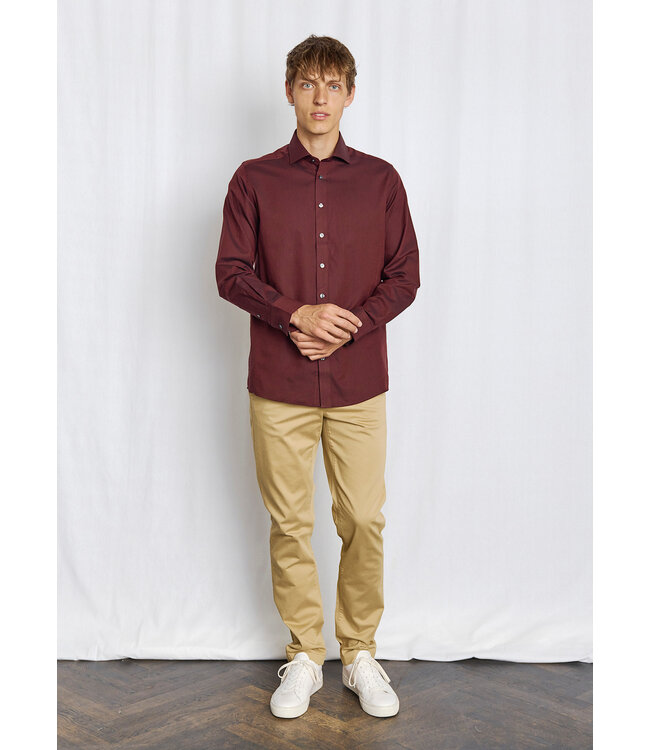 Modern Fit Burgundy Manny Shirt