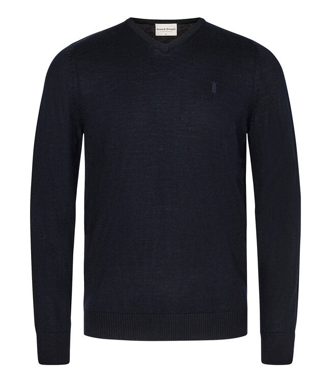Navy Uranus V Neck Sweater