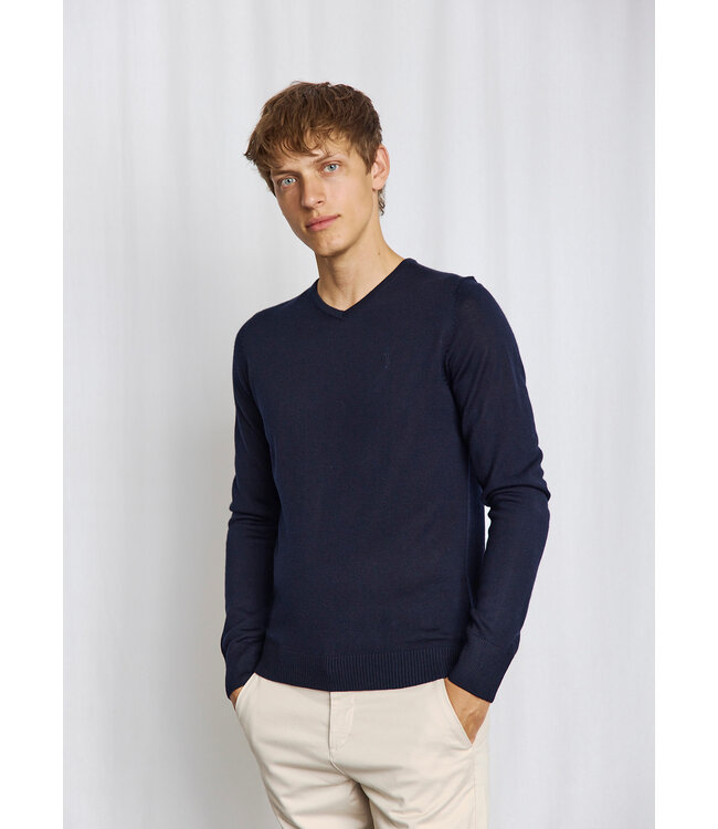 Navy Uranus V Neck Sweater