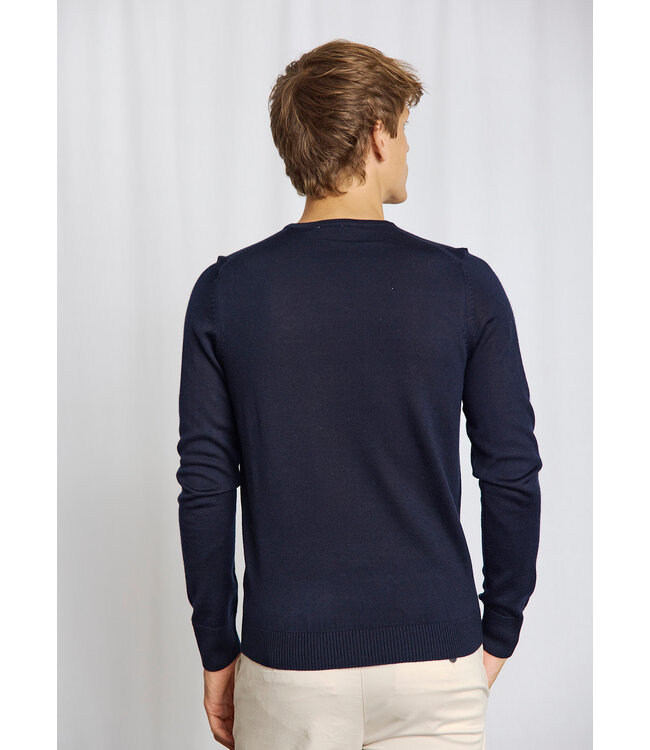Navy Uranus V Neck Sweater