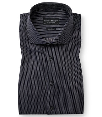 BRUUN & STENGADE Modern Fit Navy Sonny Shirt