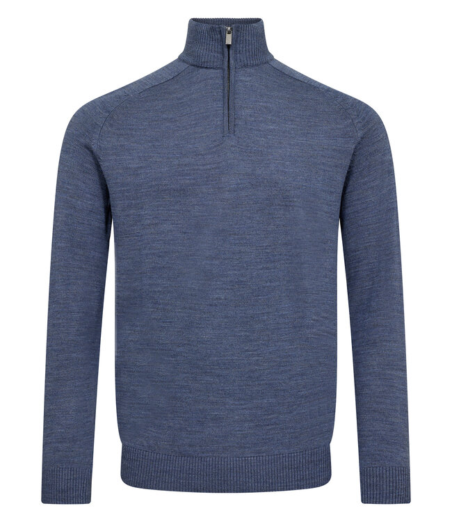 Ocean Blue Pelle 1/4 Zip Sweater
