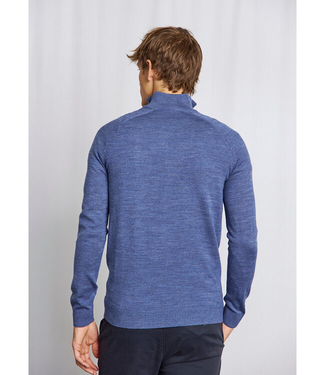 Ocean Blue Pelle 1/4 Zip Sweater