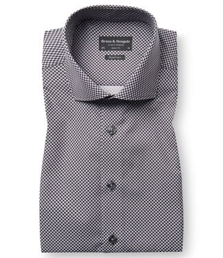 BRUUN & STENGADE Modern Fit Brown Nolan Shirt