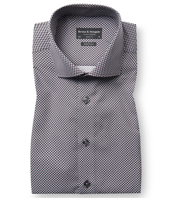 Modern Fit Brown Nolan Shirt