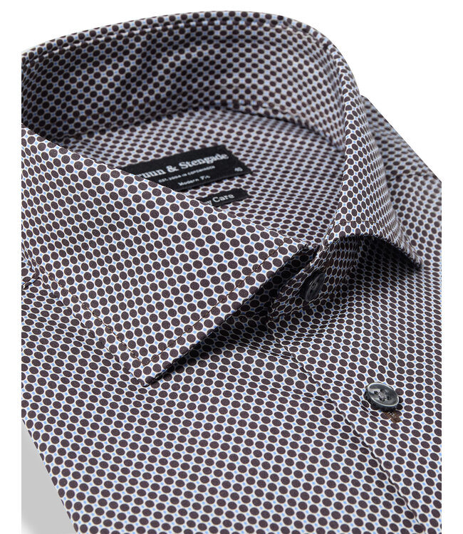 Modern Fit Brown Nolan Shirt