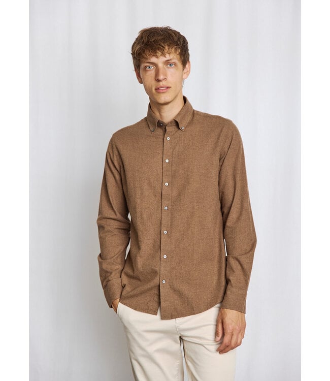Modern Fit Brown Faruk Shirt