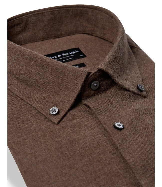 Modern Fit Brown Faruk Shirt