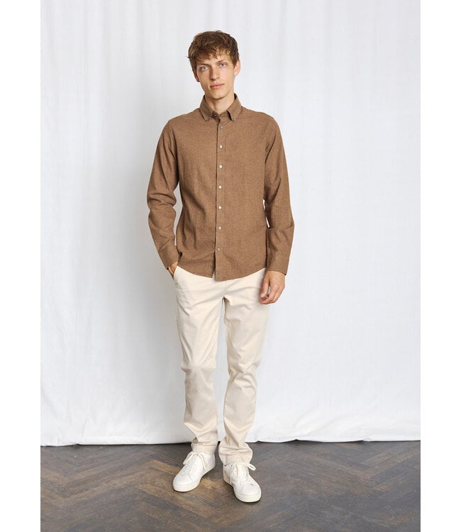 Modern Fit Brown Faruk Shirt