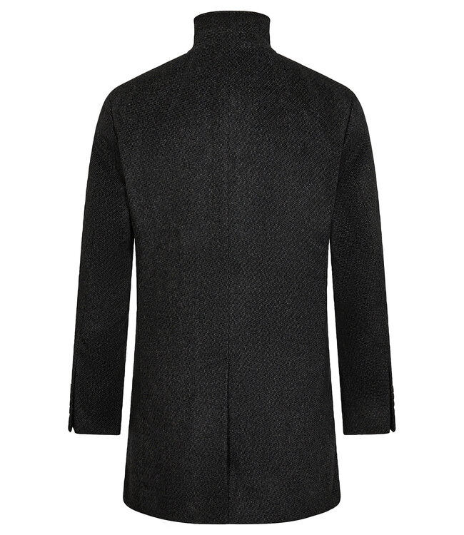 Dark Grey Tweed Overcoat