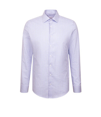SEIDENSTICKER Slim Fit Blue Gingham Shirt