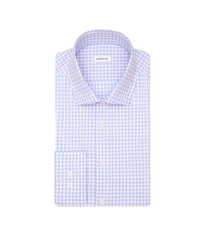 Slim Fit Blue Gingham Shirt