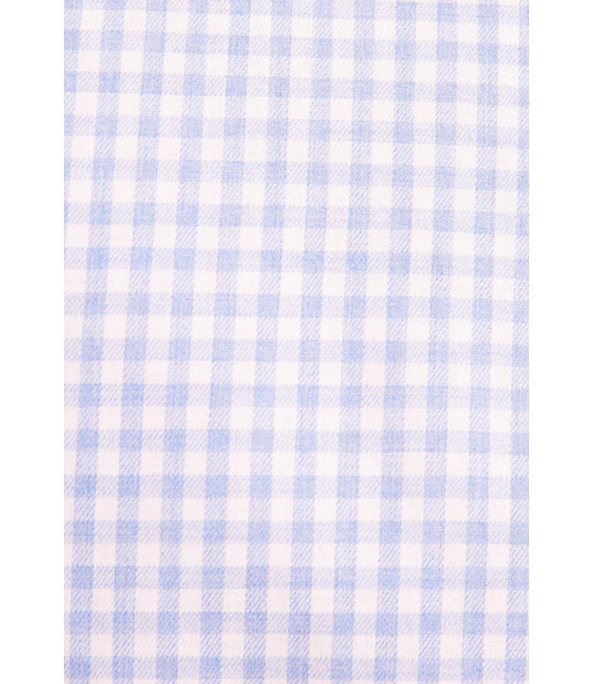 Slim Fit Blue Gingham Shirt