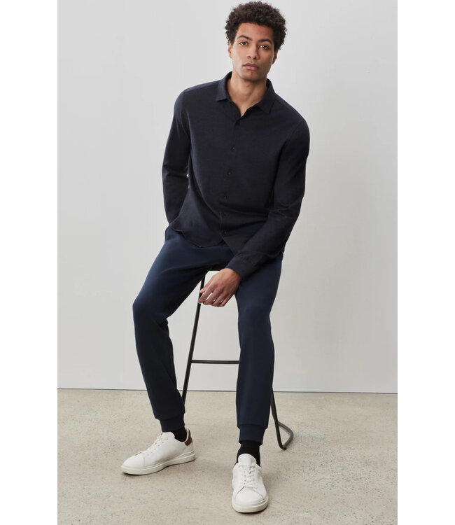 Modern Fit Navy Alonzo Knit Shirt