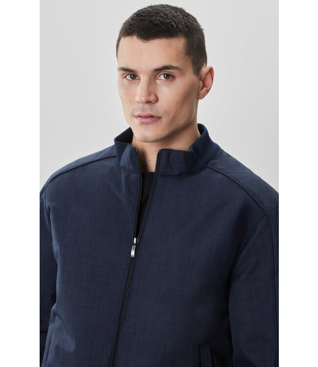 Navy Cegio Quilted Jacket
