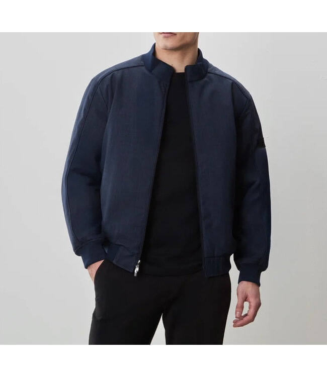 Navy Cegio Quilted Jacket