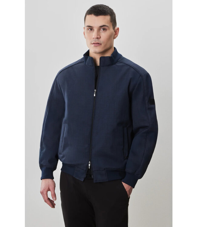 Navy Cegio Quilted Jacket