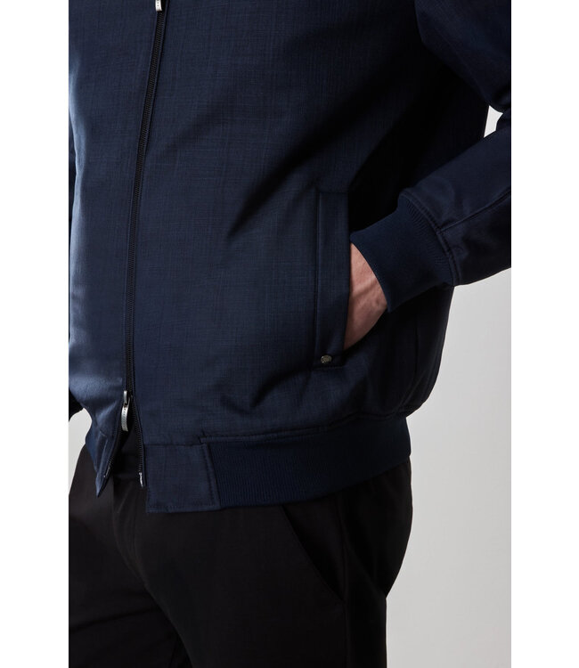 Navy Cegio Quilted Jacket