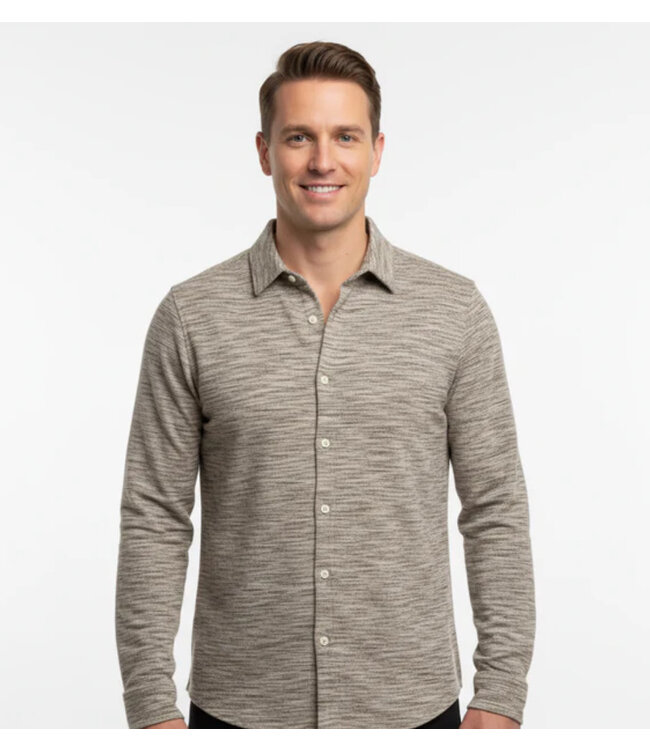 Modern Fit Oatmeal Cielo Knit Shirt