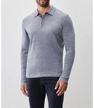 ROBERT BARAKETT Grey Thomas Merino Polo