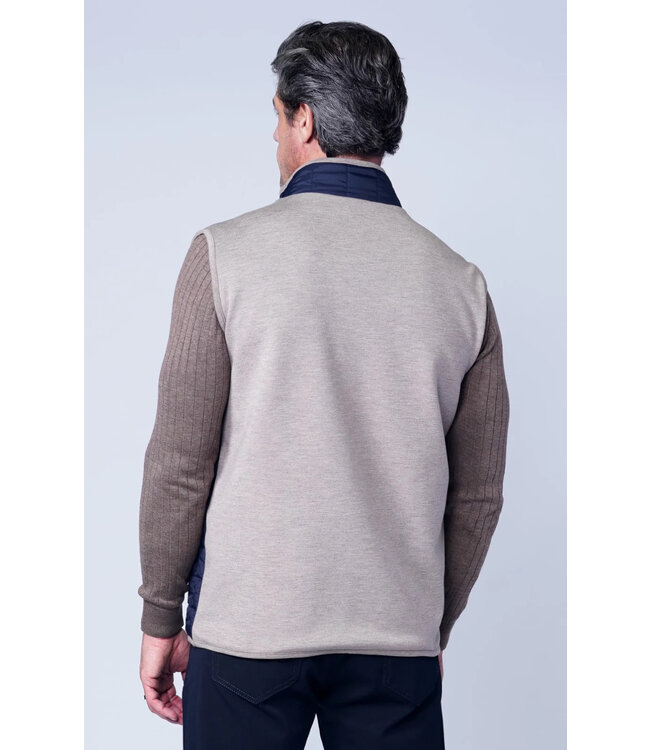 Navy Brown Trento Vest