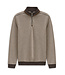 Modern Fit Mid Brown 1/4 Zip