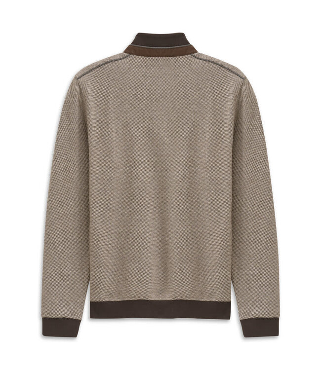 Modern Fit Mid Brown 1/4 Zip