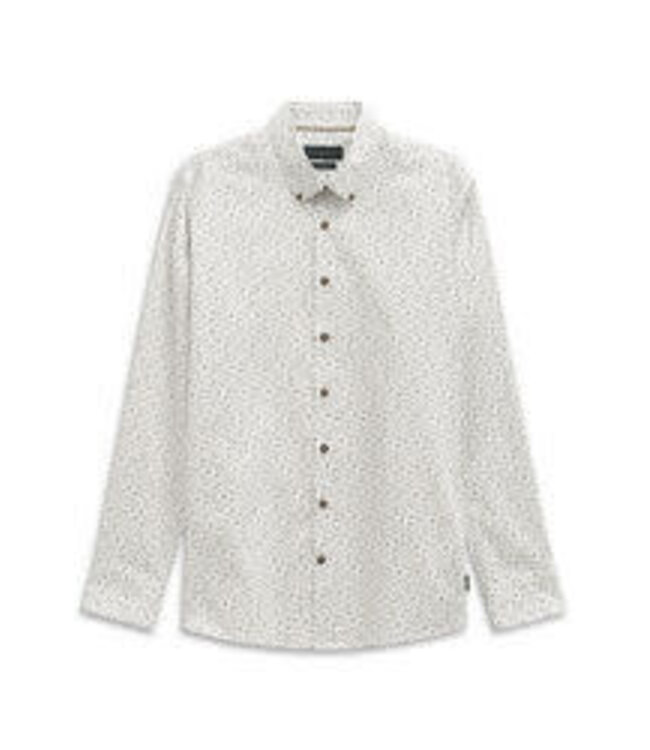 Modern Fit White with Grey Flecks Shirt