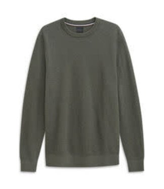BUGATTI Olive Basketweave Sweater
