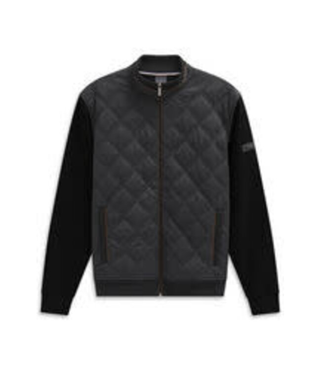 Charcoal Quilted Front Full Zip
