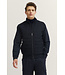 Navy Quilted Front Full Zip