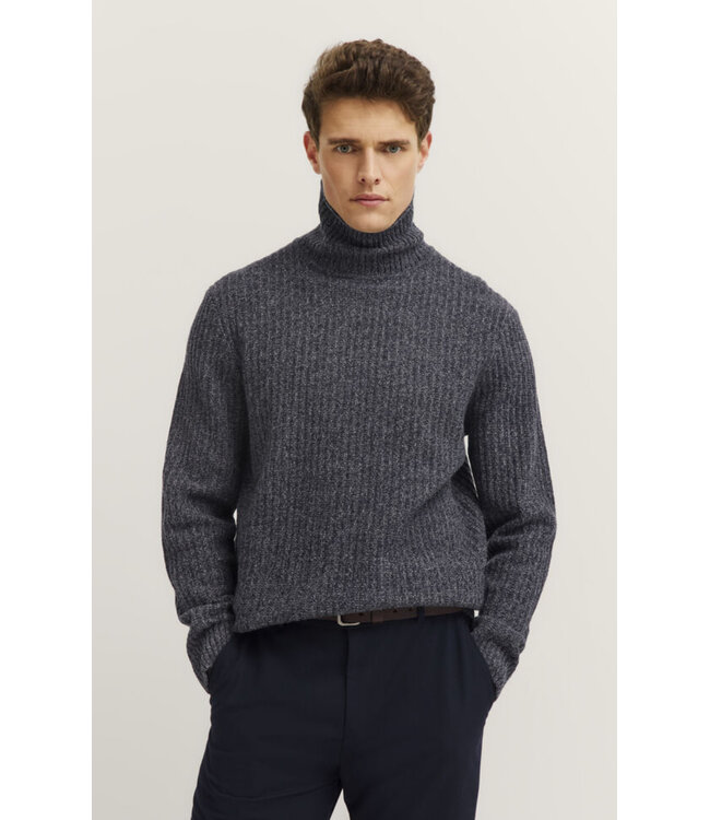 Navy Turtleneck Sweater