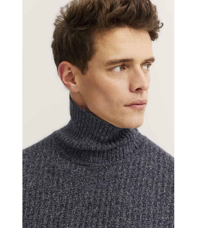 Navy Turtleneck Sweater