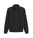 BUGATTI Charcoal 1/4 Zip with Tan Trim