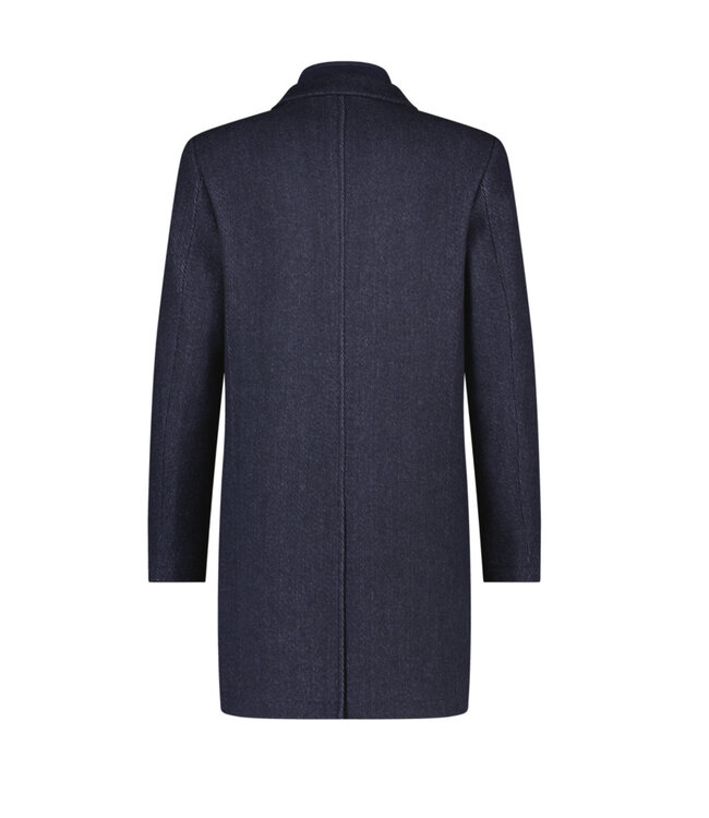 Navy Twill Overcoat