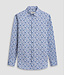 Modern Fit Dusty Blue Pattern Shirt