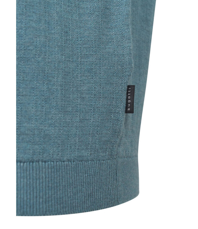Teal Knit Sweater Polo