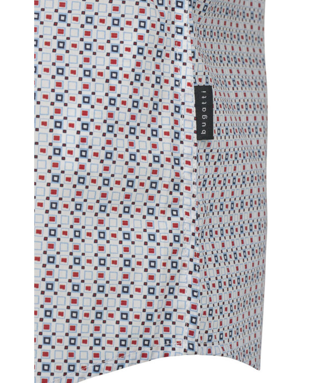 Modern Fit Navy Red Check Shirt