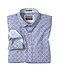 Classic White Blue Print Shirt