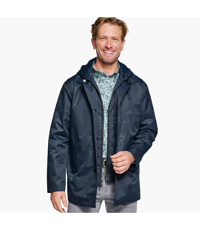 Navy Upton Raincoat